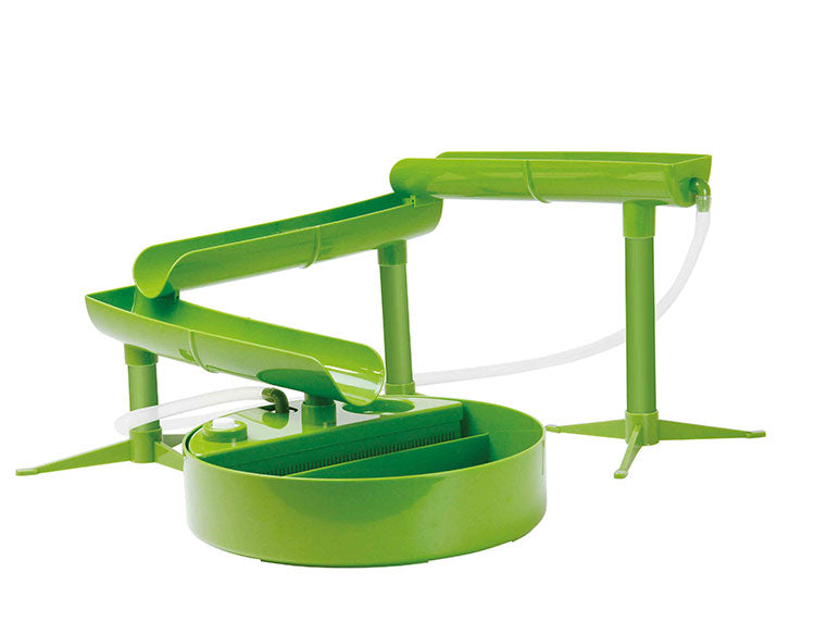 竹丸 本格 流しそうめん 立体 スライダー 組み立て式 家庭用 電池式 流しそうめん器 全長1m 電動 流し素麺 卓上