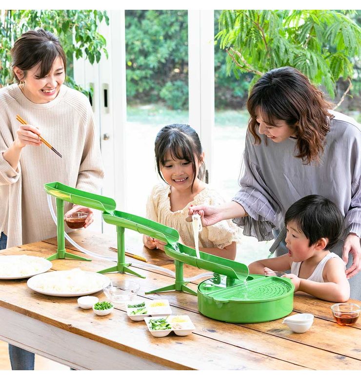二代目本格流しそうめん 流しそうめん機 卓上 全長1m 電動 流しそうめん器 kdsm 002g