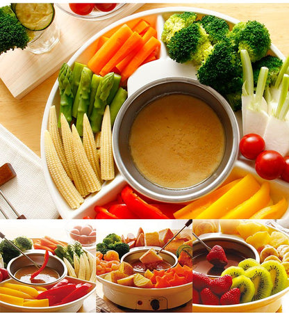 チーズフォンデュ 鍋 チョコレートフォンデュ フォンデュメーカー 着脱式 卓上 フォンデュ鍋 洗える 家庭用