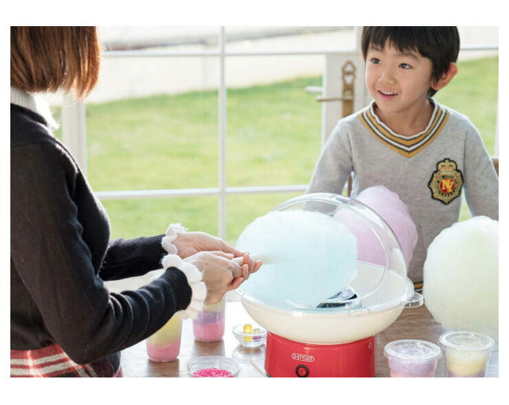 コットンキャンデイードーム わたあめ 綿あめ器 わたがし お菓子 簡単 親子 パーティ プレゼント KDCC-004R ドーム付き