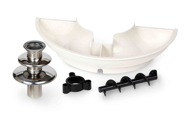 食材用トレイ付き マルチファウンテン チョコファウンテン チーズフォンデュ 保温 回転 丸洗い 食材用トレイ付き