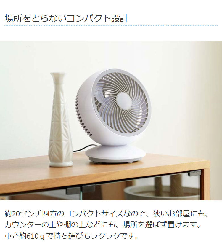 ライソン LYTHON スイングコンパクトエアーサーキュレーター 小型 左右自動首振り 軽量 送風 空気循環 部屋干し 換気 クローゼット 浴室 脱衣所 フック USB給電 ガード取り外し KSFN-027A