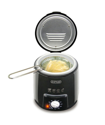 おひとりフライヤー 0.6L 卓上 コンパクト 家庭用 一人暮らし 揚げ物 天ぷら 串揚げ 揚げ器 フライヤー 電器フライヤ? 電気揚げ物機 卓上調理器 電気調理器 天ぷら鍋 KDFY-06AB