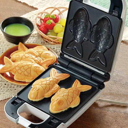 着脱式 たい焼きメーカー 洗える たい焼き 鯛焼き お菓子作り ホームパーティー 簡単 クックトイ コンパクト KDHS-013W