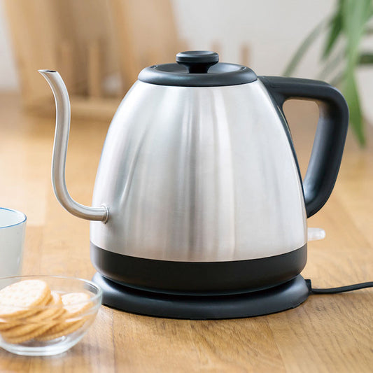 カフェケトル 1.2L KDKE-12AB 電子ケトル 湯沸かし器 電気ポッド やかん コードレス グースネック ドリップ コーヒー 簡単操作