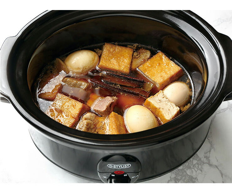 スロークッカー 3.5L KDPC-35AB 電気鍋 電気グリル鍋 電気調理器 卓上 家庭用 キッチン家電 料理 調理