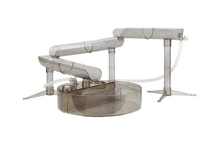 流しそうめん MILKY WAY 流しそうめん器 全長1m 電池式 自動組み上げ 卓上 ウォータースライダー KDSM-008S 夏 アウトドア パーティー