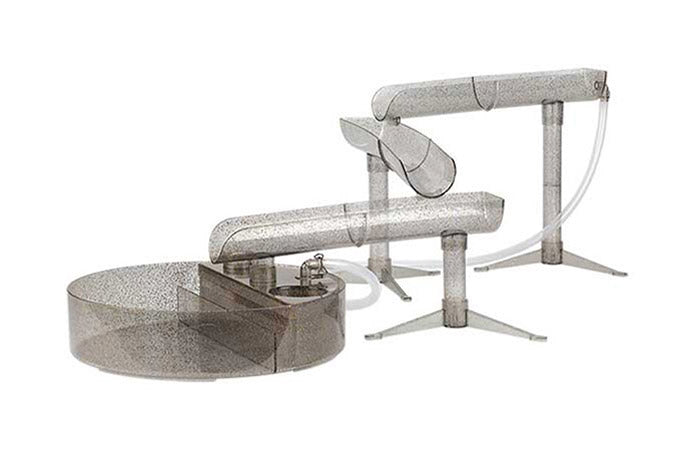 流しそうめん MILKY WAY 流しそうめん器 全長1m 電池式 自動組み上げ 卓上 ウォータースライダー KDSM-008S 夏 アウトドア パーティー