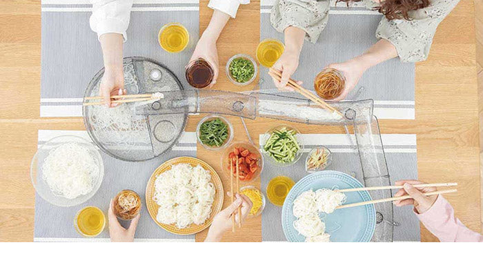 流しそうめん MILKY WAY 流しそうめん器 全長1m 電池式 自動組み上げ 卓上 ウォータースライダー KDSM-008S 夏 アウトドア パーティー