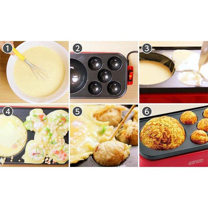 ギガたこ焼き器 電気たこ焼き器 たこ焼きプレート ホットプレート ビッグサイズ プレート 家庭用 ホームパーティー KDTK-001R