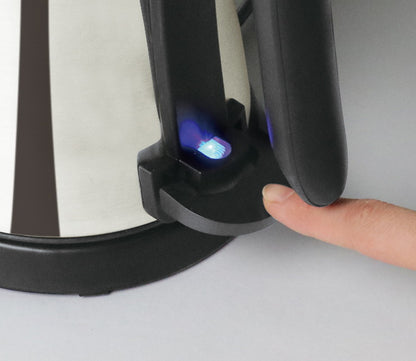 D-STYLIST 電気カフェケトル 0.6L KK-00539 ステンレス 温度計 付き 細口 コンパクトケトル 電気ポット 湯沸し器 電気ケトル