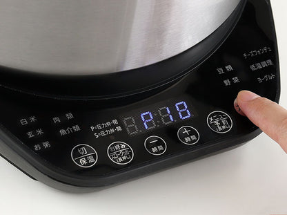 万能電気圧力鍋 KLPT-02AB 高圧力 圧力調理 低温調理 蒸し調理 電気 自動 ヨーグルト カレー 肉じゃが レシピ付