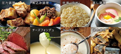 万能電気圧力鍋 KLPT-02AB 高圧力 圧力調理 低温調理 蒸し調理 電気 自動 ヨーグルト カレー 肉じゃが レシピ付