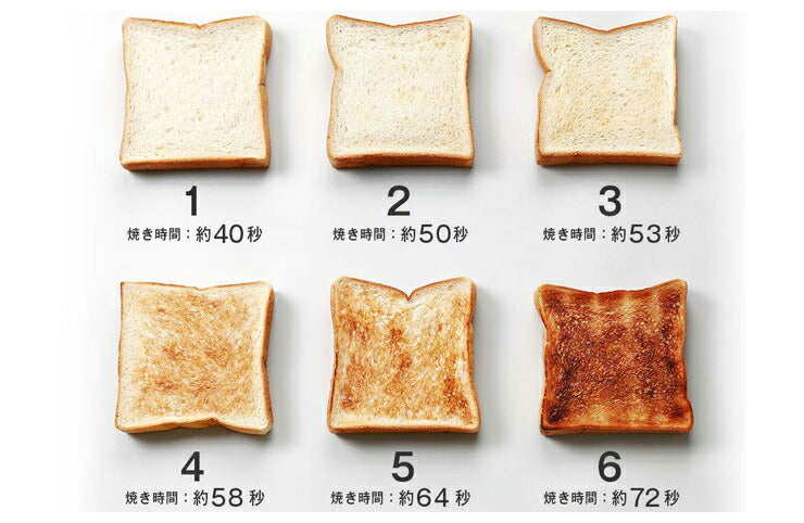秒速トースター 焼き目調節機能付き パン トースター ポップアップトースター KLTS-001B ライソン パンくずトレイ コンパクト