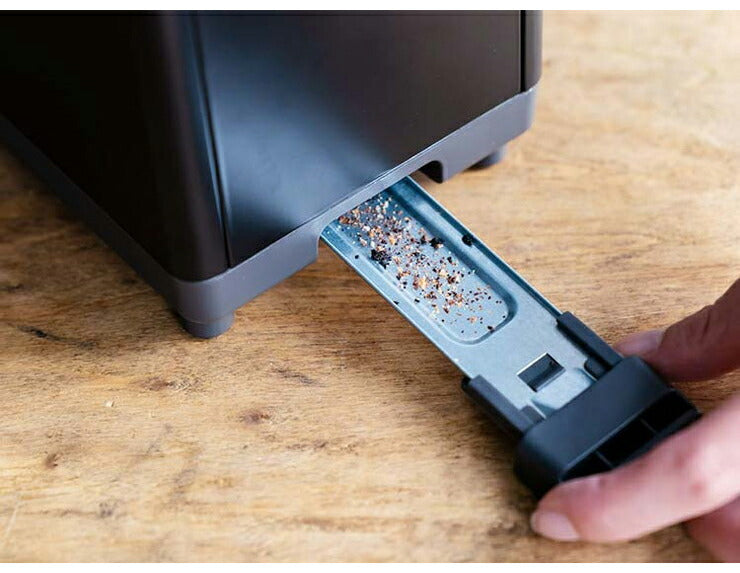 秒速トースター 焼き目調節機能付き パン トースター ポップアップトースター KLTS-001B ライソン パンくずトレイ コンパクト