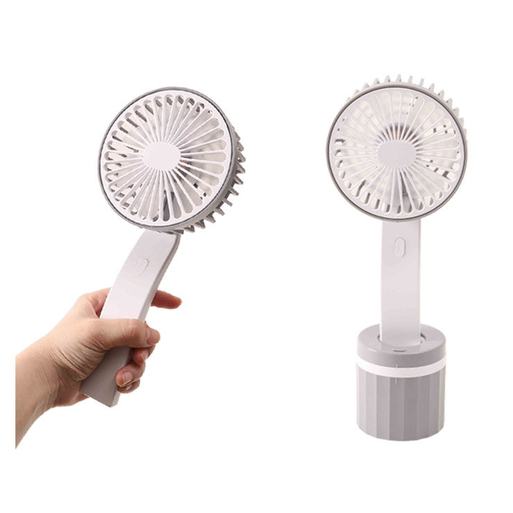 ハンディファン 首振り台座付き ハンディ 扇風機 USB ポータブル 携帯 ミニ扇風機 ポータブルファン 卓上 熱中症対策 KSFN-008A