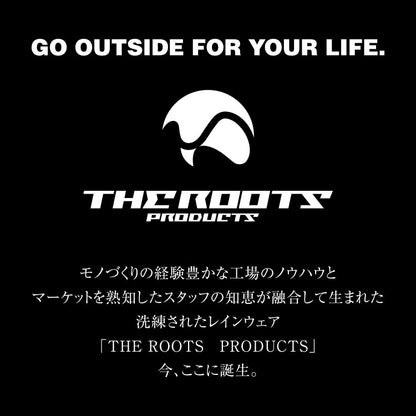 ビッグサイズ 4L~8L THE ROOTS レインスーツ リュック対応 上下セット 大きいサイズ リュックインレインスーツ メンズ 収納袋付き 梅雨 通勤 通学 自転車 レインウェア カッパ 雨合羽 雨具