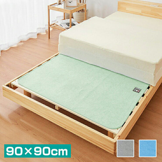 除湿シート ハーフサイズ 90×90cm シリカゲル 吸湿シート センサー付き 備長炭入り 抗菌防臭 防ダニ 湿気取り 湿気とり 防カビ 梅雨 カビ対策 ベビー用 キッズ おねしょシーツ(代引不可)【メール便】