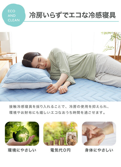 枕パット 冷感 2枚セット リバーシブル パイル生地 接触冷感 ひんやり 涼しい 洗える ウォッシャブル 制菌 防臭 防ダニ 吸水速乾 オールシーズン 枕カバー まくらパッド 冷たい 冷感マット 涼感寝具 クール寝具