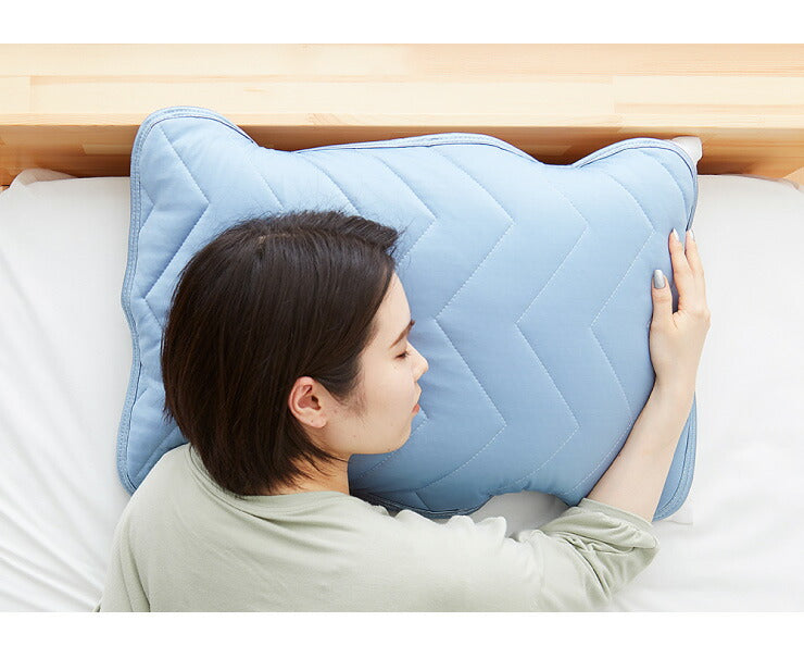 枕パット 冷感 2枚セット リバーシブル パイル生地 接触冷感 ひんやり 涼しい 洗える ウォッシャブル 制菌 防臭 防ダニ 吸水速乾 オールシーズン 枕カバー まくらパッド 冷たい 冷感マット 涼感寝具 クール寝具