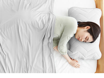 枕パット 冷感 2枚セット リバーシブル パイル生地 接触冷感 ひんやり 涼しい 洗える ウォッシャブル 制菌 防臭 防ダニ 吸水速乾 オールシーズン 枕カバー まくらパッド 冷たい 冷感マット 涼感寝具 クール寝具