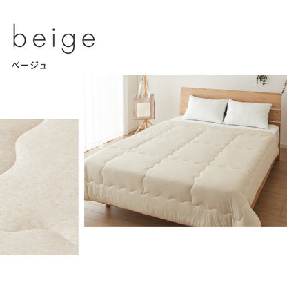 with core コアヤーン 肌掛け布団 ダブル 綿 吸水速乾 洗える エコ 再生ポリエステル