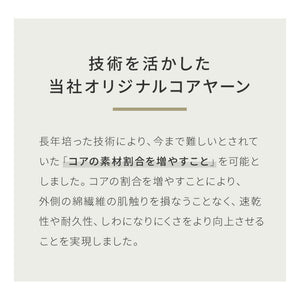 with core コアヤーン 肌掛け布団 ダブル 綿 吸水速乾 洗える エコ 再生ポリエステル