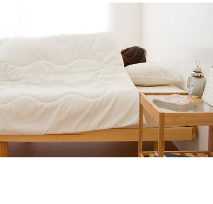 掛け布団 ポリエステル肌掛け布団 掛布団 掛ふとん シングル 洗える ウォッシャブル ホワイト