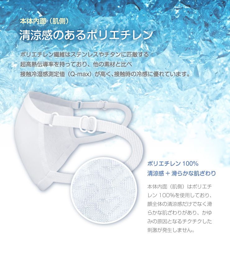 冷感マスク 布 3枚入りセット 夏用 涼しい 洗える アイス 接触冷感 夏用マスク 長さ調整可能 メッシュ 子供 大人 男女兼用 繰り返し 風邪対策 感染症対策 飛沫防止 花粉症 ハウスダスト 対策 予防 (代引不可)【メール便配送】