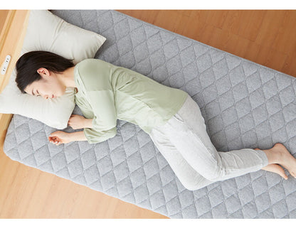 ベッドパッド ボックスシーツ 敷きパッド パッド一体型 綿100% オーガニックコットン シングル S 洗える カバー 100×200