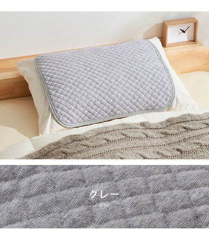 枕パッド 同色2枚組セット 綿100% オーガニックコットン 43×50cm 洗える タオル生地 枕カバー ピローパッド 枕パット 二枚組み ピロケース ピローケース