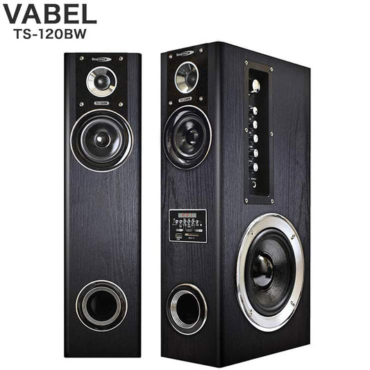 クマザキエイム アンプ内蔵タワースピーカー ヴァベル VABEL TS-120BW スピーカー 大音量 テレビ DVD ブルーレイ カラオケ