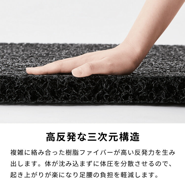 ペットマット Sサイズ 3次元構造 ペット用マットレス 床ずれ予防 ペットベッド 幅66 小型犬 備長炭入り ケアマット 体圧分散 高反発 レザー調 洗える 防水 防汚 犬 猫 シニア ペット