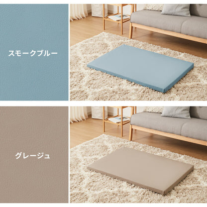 ペットマット Mサイズ 3次元構造 ペット用マットレス 床ずれ予防 ペットベッド 幅95 中型犬 備長炭入り ケアマット 体圧分散 高反発 レザー調 洗える 防水 防汚 犬 猫 シニア ペット