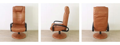 リクライニングチェア 回転式 ヘッドギア 昇降式 高座椅子 おしゃれ 北欧 シンプル レバー式昇降 ポケットコイル ウレタン 肘置き 肘あり 1人掛け 新生活 一人暮らし(代引不可)