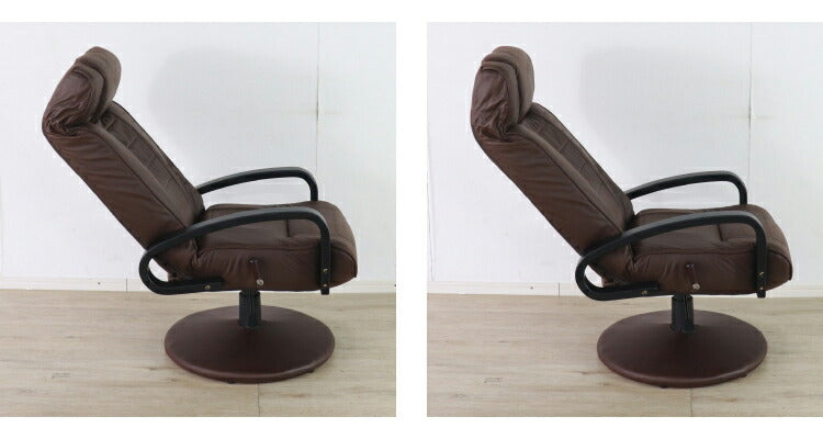 リクライニングチェア 回転式 ヘッドギア 昇降式 高座椅子 おしゃれ 北欧 シンプル レバー式昇降 ポケットコイル ウレタン 肘置き 肘あり 1人掛け 新生活 一人暮らし(代引不可)