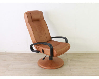 リクライニングチェア 回転式 ヘッドギア 昇降式 高座椅子 おしゃれ 北欧 シンプル レバー式昇降 ポケットコイル ウレタン 肘置き 肘あり 1人掛け 新生活 一人暮らし(代引不可)