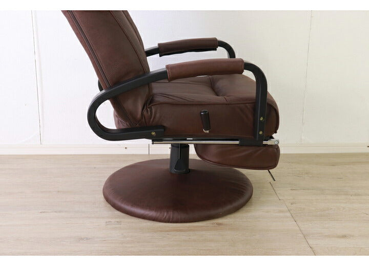 座椅子 回転式 ヘッドギア 14段階 リクライニング フットレスト 昇降式 1人掛け おしゃれ 北欧 高座椅子 ウレタン レバー式 アームレスト 肘あり 肘置き 新生活 一人暮らし(代引不可)