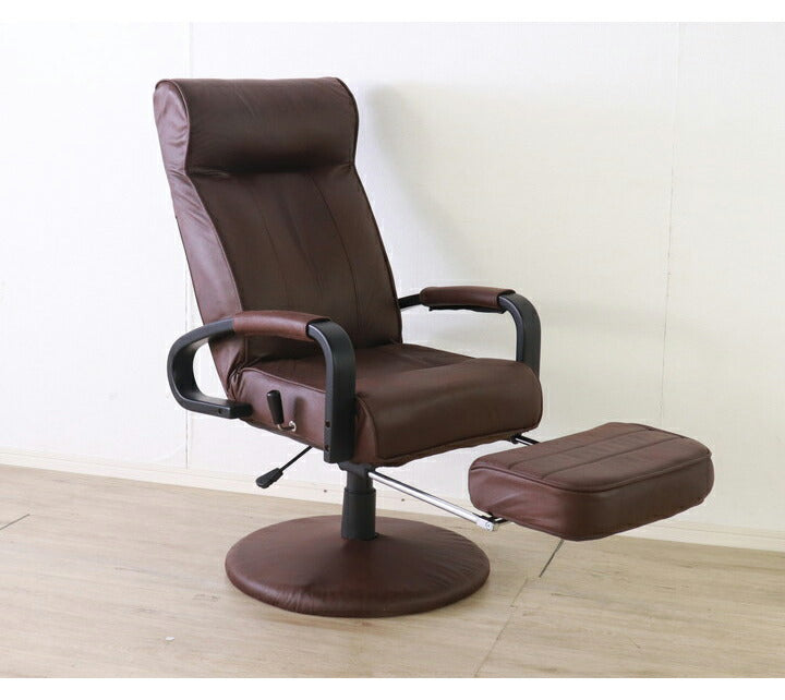 座椅子 回転式 ヘッドギア 14段階 リクライニング フットレスト 昇降式 1人掛け おしゃれ 北欧 高座椅子 ウレタン レバー式 アームレスト 肘あり 肘置き 新生活 一人暮らし(代引不可)