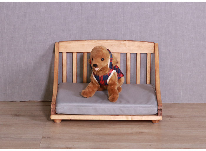 ペットベッド 北欧調 幅55cm 木製 キャットベッド 猫 犬 すのこ ライトブラウン ホワイト 通気性 手洗い可能 天然オイル仕様 パイン材 ペット 小型犬 小型猫 ペットハウス(代引不可)