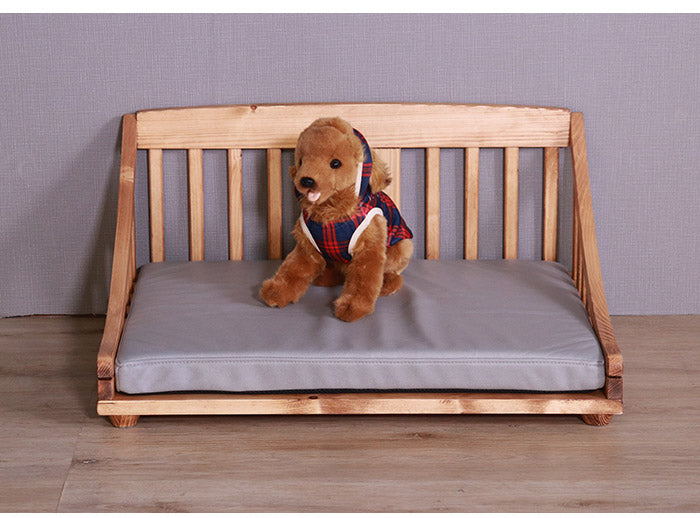 ペットベッド 北欧調 幅70cm 木製 キャットベッド 猫 犬 すのこ ライトブラウン ホワイト 通気性 手洗い可能 天然オイル仕様 パイン材 ペット 小型犬 小型猫 ペットハウス(代引不可)