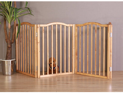 ペットフェンス 北欧調 幅60cm 高さ75cm 完成品 ゲージ 室内用 フェンス ゲート ガード 赤ちゃん 子供 ペット 犬猫 置くだけ 木製 簡単設置 玄関 侵入防止 脱走防止(代引不可)