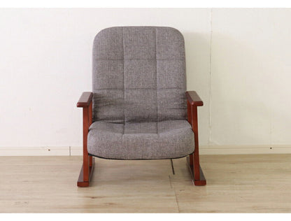 座椅子 木製 肘置き 肘あり 天然木 リクライングチェア 4段階高さ調節 おしゃれ 北欧 モダン 和室 洋室 一人暮らし シンプル 高座椅子 新生活(代引不可)