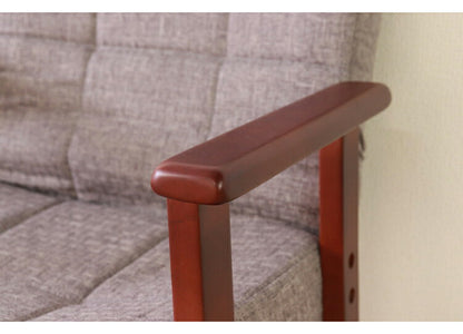 座椅子 木製 肘置き 肘あり 天然木 リクライングチェア 4段階高さ調節 おしゃれ 北欧 モダン 和室 洋室 一人暮らし シンプル 高座椅子 新生活(代引不可)