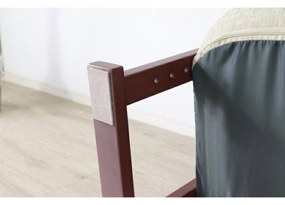 座椅子 木製 肘置き 肘あり 天然木 リクライングチェア 4段階高さ調節 おしゃれ 北欧 モダン 和室 洋室 一人暮らし シンプル 高座椅子 新生活(代引不可)