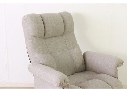 回転式 高座椅子 無段階リクライニング ヘッドギア ポケット付き レバー式 おしゃれ 北欧 かわいい 肘あり 肘置き シンプル 一人暮らし 新生活(代引不可)