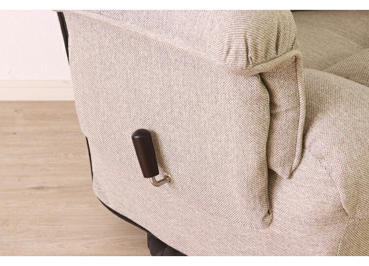 回転式 高座椅子 無段階リクライニング ヘッドギア ポケット付き レバー式 おしゃれ 北欧 かわいい 肘あり 肘置き シンプル 一人暮らし 新生活(代引不可)