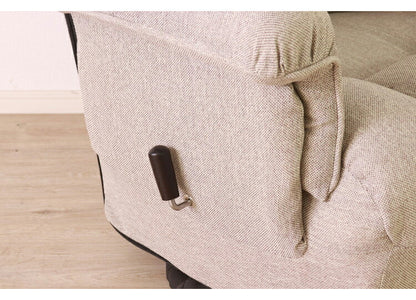 回転式 高座椅子 無段階リクライニング ヘッドギア ポケット付き レバー式 おしゃれ 北欧 かわいい 肘あり 肘置き シンプル 一人暮らし 新生活(代引不可)