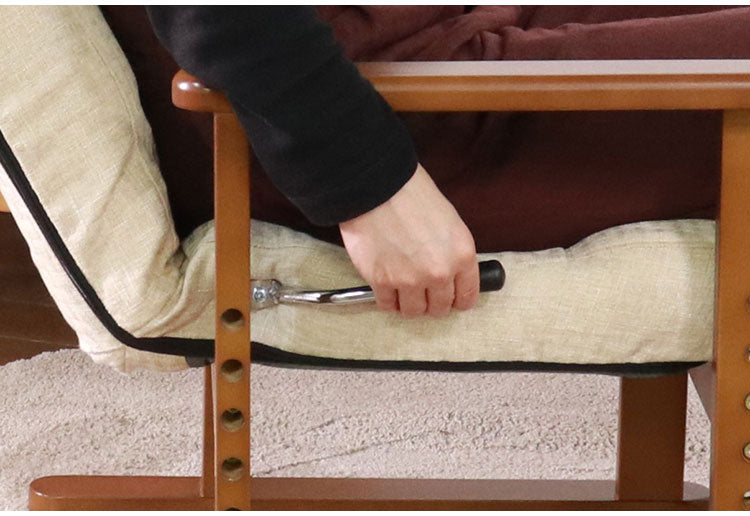 高座椅子 アーム 肘付 ハイバック リクライニングチェア ハイバック 2本脚 和室 スリム リクライニング ソファ ソファー リクライニングソファ リラックスチェア 高齢者 一人掛け 寝られる(代引不可)