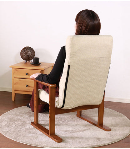 高座椅子 アーム 肘付 ハイバック リクライニングチェア ハイバック 2本脚 和室 スリム リクライニング ソファ ソファー リクライニングソファ リラックスチェア 高齢者 一人掛け 寝られる(代引不可)